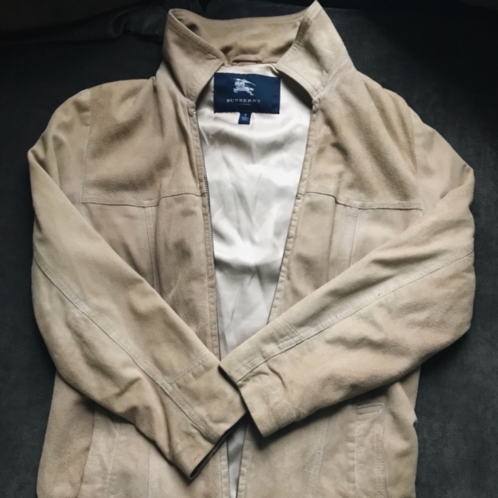 Vintage Burberry suede jacket